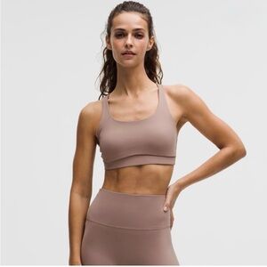 lululemon Energy Bra Evolve in Ash Rose (medium)